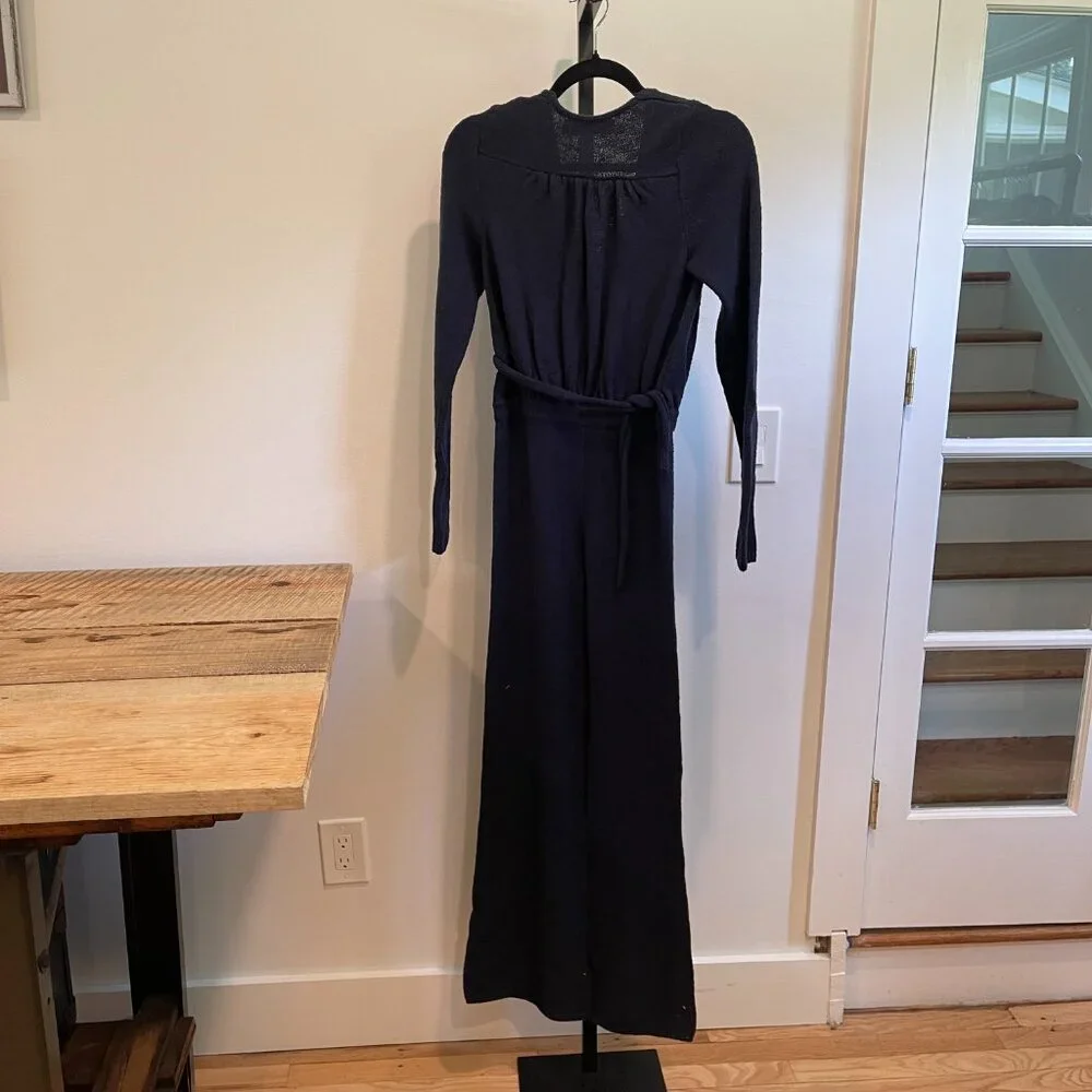Free People Beach Women’s Lindsay Sweater Jumpsuit in Navy Blue NWOT Size XS
